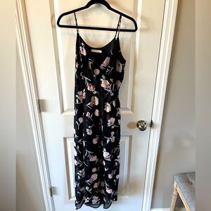 High-low hem floral print dress